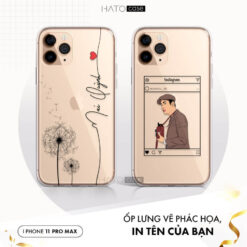 In Ốp Lưng Điện Thoại iPhone 11 Pro Max Theo Yêu Cầu