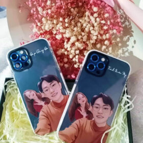 Ốp Lưng Vẽ Tay Dành Cho Couple photo review